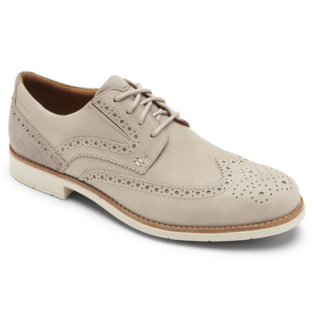 Rockport Sneakers For Mens Beige - Total Motion Classic Dress Wingtip - QX7326490